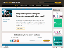 Tablet Screenshot of denieuwereporter.nl